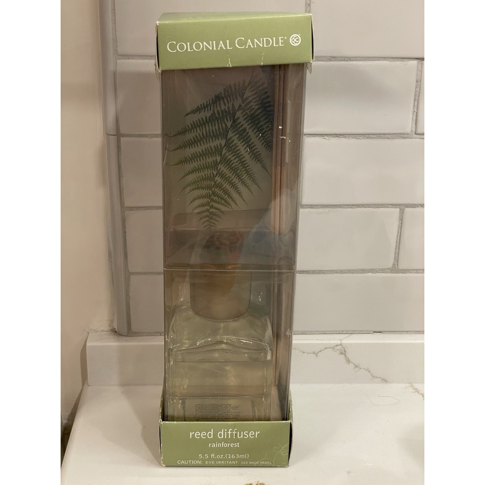 Colonial Candle Rainforest Reed Diffuser Home Fragrance 5.5 fl oz New Old Stock